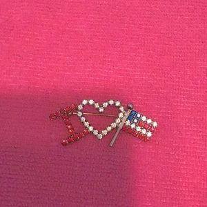 I Love America Pin